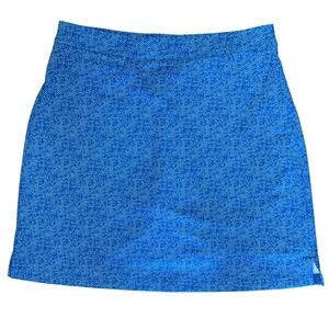 Peter Millar Womens Blue Herringbone Golf Skort Skirt Sz S UPF 50 Sun Protection